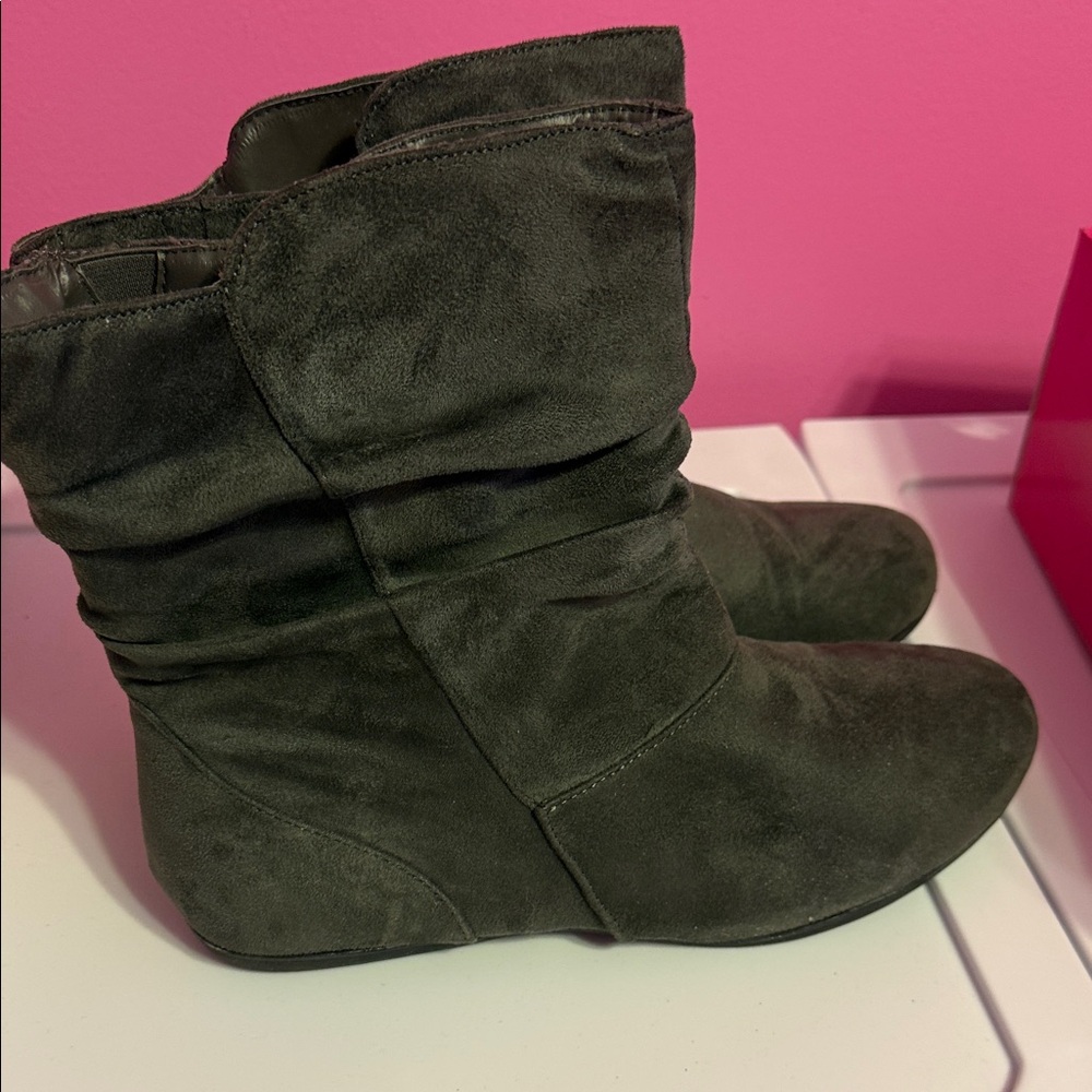 Chic Olive Ankle Booties